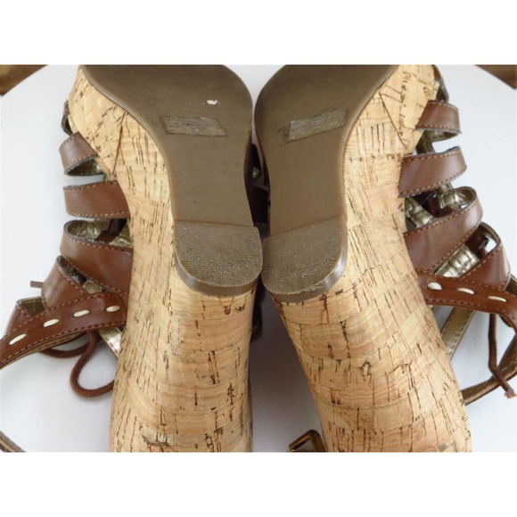 GUESS Size 9 Gladiator Heel Brown Synthetic M Width‎ - Picture 9 of 10